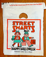 vtg 1987 Street Smart HALLOWEN BAG LOT nos huge trick or treat 1980s retro candy picture