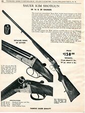 1959 Print Ad of Sauer Kim Double Barrel Shotgun picture