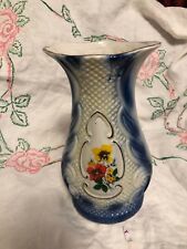 Vintage  Flo Blue Type Large Vase from Portugal picture