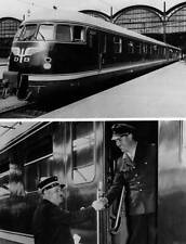 The Helvetia Express at Basel stationThe German train driver i- 1953 Old Photo picture