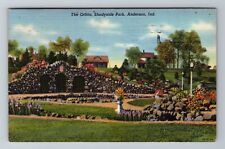Anderson IN-Indiana, The Grotto, Shadyside Park, Antique Vintage c1950 Postcard picture