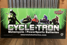 Interstate Batteries Cycle-Tron Motorcycle Powersports 2003 Store Sign RARE picture