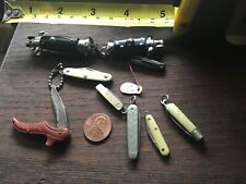 9 Vintage Miniature Keychain Switchblade / knife / 1980’s Acrylic Italian ? Xtra picture