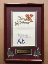 Rare Mike Myers In-Person Signed Christmas Card with Custom Framing  picture