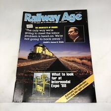 Railway Age Magazine April 1988 picture