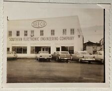 Vintage Photograph Picture SEECO Southern Electronic Company Old Cars Building   picture