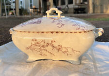 Antique Bone China Tureen With Lid No Markings picture