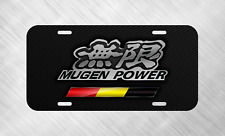 Simulated Carbon Fiber Mugen Power JDM License Plate Auto Car Tag   picture