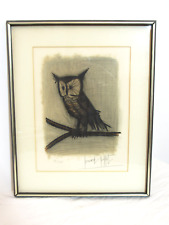 SIGNED BERNARD BUFFET   Little Owl,  26/125,  Mid century, 25