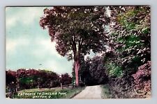 Dayton OH-Ohio, Entrance to Sinclair Park, Vintage Postcard picture