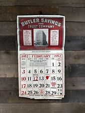 Vintage 1952 “Butler Savings & Trust Company” Calendar  Butler, PA picture