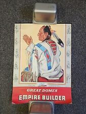 Original Vtg Poster Empire Builder Train Crow Chief Blackfeet Indian Montana  picture