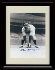 Framed 8x10 Charles Gehringer - Black And White Fielding A Grounder Pose - picture