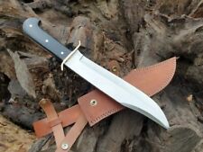 CUSTOM HANDMADE D2 TOOL STEEL HUNTING BOWIE KNIFE SURVIVAL KNIFE W/SHEATH picture
