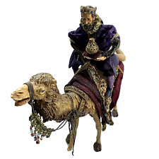 Wiseman on Tan Camel Department 56 Neapolitan Nativity 18 inch tall Vintage picture