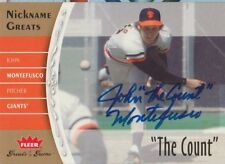 John Montefusco 2006 Fleer Greats of the Game Nickname auto autograph card NG-JM picture