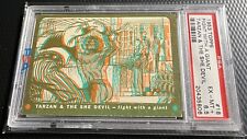 1953 Topps Tarzan & The She Devil PSA 6.5 Card #18 - Fight w/ Giant - Vintage picture