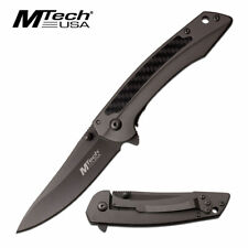  Pocket Knife MTech MT-1013GY  Carbon Fiber ... Ball Bearing Pivot ... EDC picture