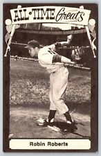 Sports~Robin Roberts Pitching All Time Greats B&W~Baseball Vintage Postcard picture