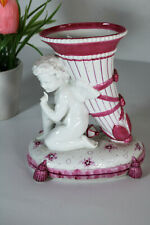 Vintage german statue corcnucopia horn porcelain putti angels cherub marked  picture