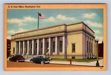 Huntington IN-Indiana, United States Post Office, Vintage c1946 Postcard picture