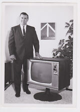 vtg Maurice Richard Clairtone TV television promo advertising photo Canadiens picture