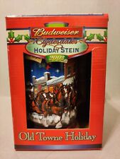 MINT 2003 Budweiser Holiday Stein “Olde Town Holiday” Original Box Vintage w COA picture