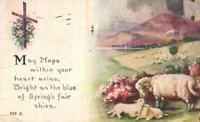 Vintage Postcard 1921 May Hope Your Heart Arise Spring's Fair Skies Greetings picture