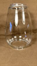 Antique Embossed Norleigh Diamond Lantern Globe Clear Glass Rare picture