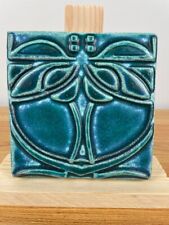 Motawi Tileworks Arts & Crafts Green Tree Or Dragonfly Design 6X6 Pottery Tile picture