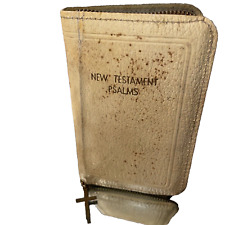 Mini Pocket New Testament Psalms Christ Bible 1965 KIV Vintage picture