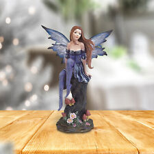 Purple Fairy with Clear Wings Statue 8