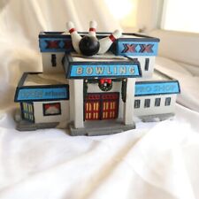 LEMAX 1998 RARE Bowling Lighted Village Towne Collection House only picture