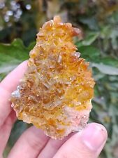 128g Natural Gemstone Orange Dog Tooth Calcite Cluster Mineral Specimen Crystal picture