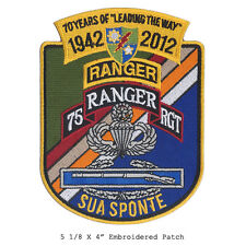 US Army Ranger - 70 Year Anniversary Patch - Sua Sponte - Airborne Recon Ranger picture