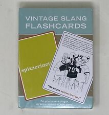 Vintage Slang Flash Cards Fun Retro Language 1900-1965 Learn History 60 Card Set picture