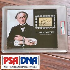 HARRY HOUDINI * PSA/DNA * Autograph Cut Signature Signed Display * Magician picture