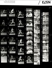 LD345 1974 Original Contact Sheet Photo MIKE HEGAN MILW BREWERS - DETROIT TIGERS picture
