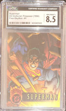 Rare Superman DC Outburst Firepower 1996 Fleer/skybox #1 low pop CGC 8.5 picture