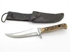 Vintage 1968 Puma 6393 Skinner Solingen Germany Stag Fixed Blade Hunting Knife picture