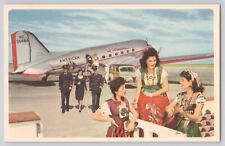 Postcard American Airlines Mexico Guitar Airplane Plane Flagships Unposted picture