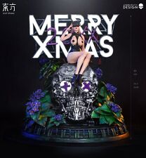 【In-Stock】 Metaverse Girl Merry Xmas Silver Christmas LED GK Statue East Studio picture