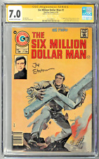 Six Million Dollar Man #1 CGC SS 7.0 (Jun 1976, Charlton) Signed by Joe Staton picture
