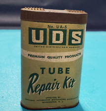 Vintage UDS Tire-Tube Repair Kit - cardboad - Made in USA-Monkey Grip Sales Co.  picture