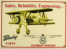 Boeing Kadet-Stearman Trainers PorcelainAviation Metal Sign picture