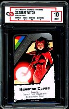 2022 Marvel Ultimate Uno ~ Scarlet Witch Reverse Curse ~ GRADED CG 10 picture