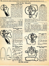 1958 Print Ad of Oneida Victor Hunting Traps picture