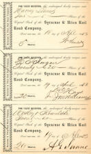 Syracuse and Utica Rail Road Co. signed by Addison G. Jerome - Three Stock Trans picture