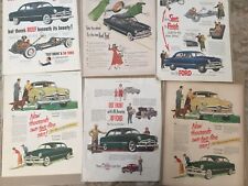 1949 1950 1951 Ford  Custom Shoebox *Original* vintage car ad print Lot of 6 picture