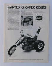  1973 COX Wanted  Chopper Riders Vintage Original Print Ad 8.5 x 11